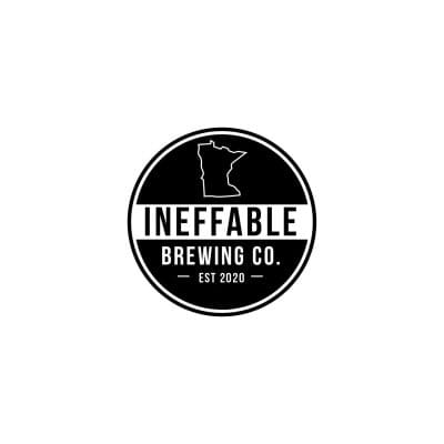 Ineffable Brewing Co. Logo in Black and White