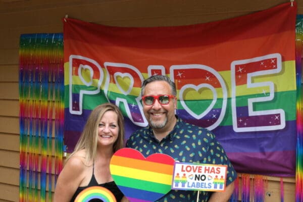 PRIDE Festival photo of two people at event