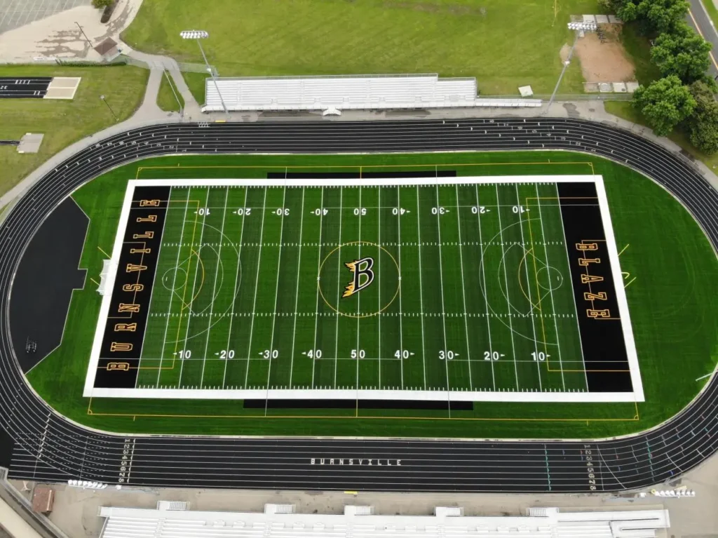 Burnsville high school football field
