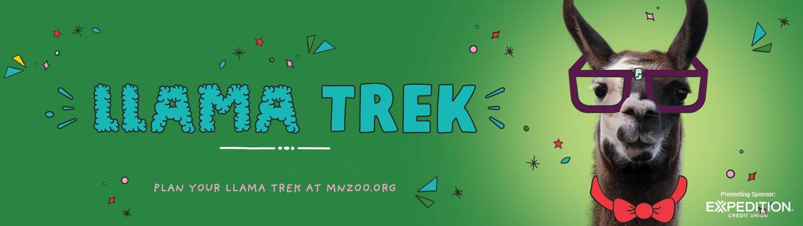 Llama Trek Logo at the Minnesota Zoo